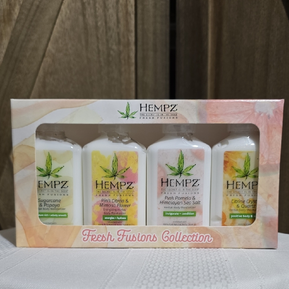 NIB Hempz Fresh Fusions Collection Body Moisturizer 4 Piece Set